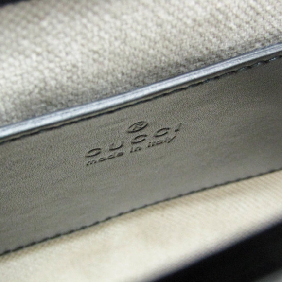 GUCCI Black Leather Bamboo Shoulder Bag - Picture 15 of 16